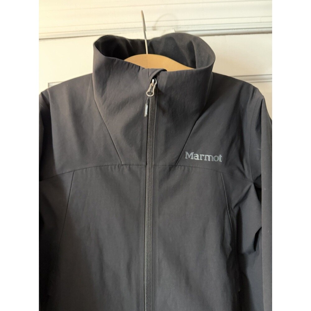 Marmot Men's Alsek Jacket Black Softshell Full Zip Outdoor Coat Size S/P P11370 - Picture 2 of 7